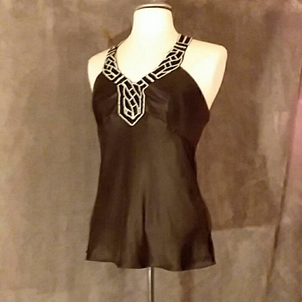 Ann Taylor Beaded Halter Top